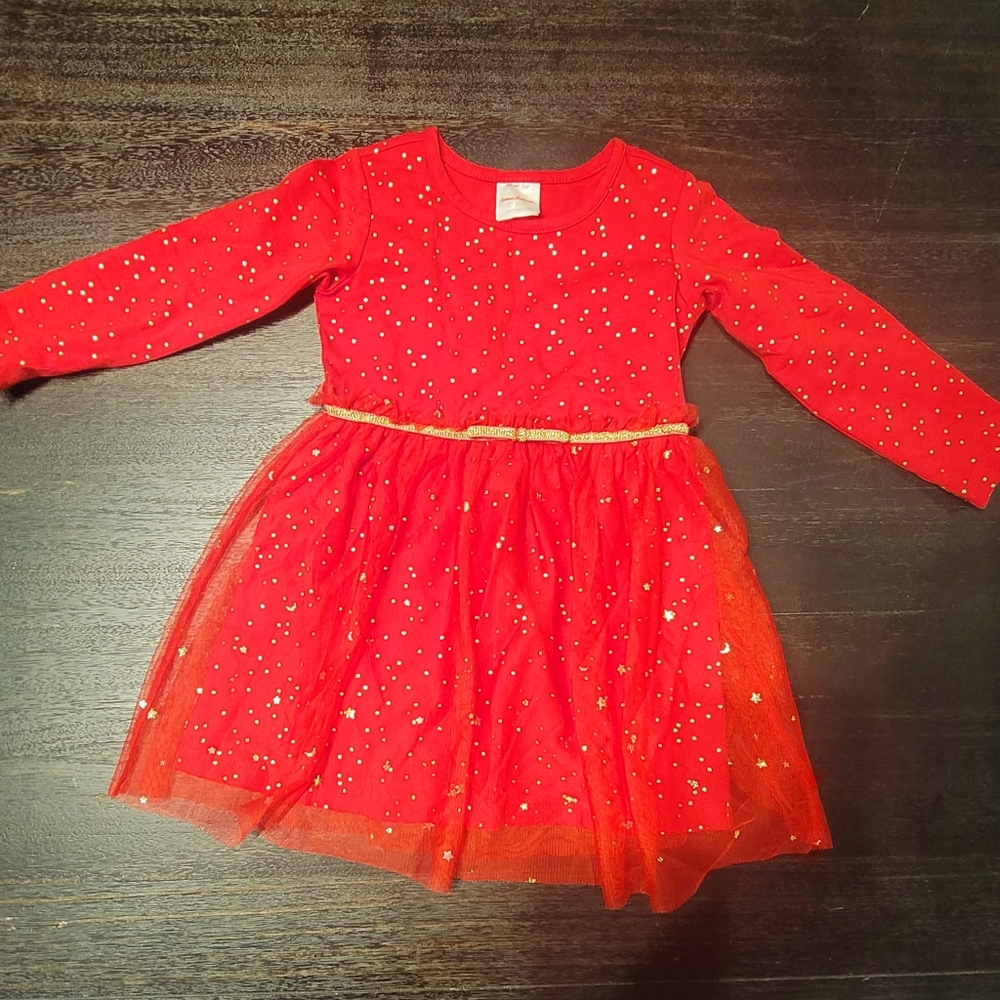 Hanna Anderson red polkadot dress size 2T